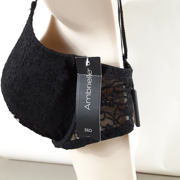 Ambrielle Other - Ambrielle Bra color Black Size 36D